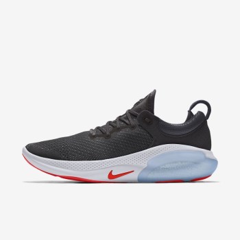 Nike Joyride Run Flyknit By You - Női Futócipő - Fekete/Sötét Szürke